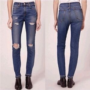 rag & bone Distressed Skinny Dre Jeans Sz 27 New Preppy Baddie